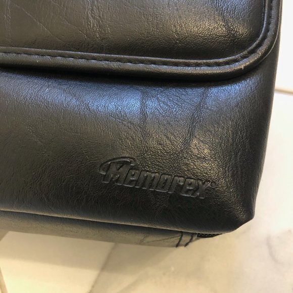 Vintage Memorex Black Electronic Storage Bag Padded‎ Excellent Condition - Picture 8 of 11
